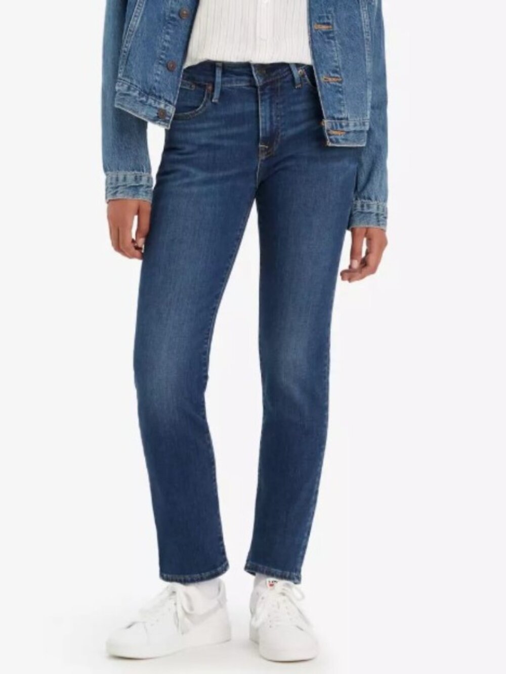 Levi’s 712 Stretch Slim Jeans Womens Size 33 Blue Mid Rise Lot 700